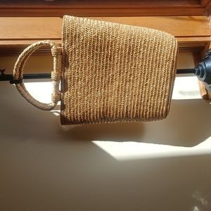 SUMMER Straw handbag by Faded Glory like New!
